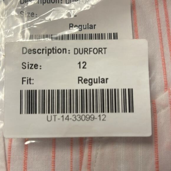 UNTUCKit Women's Durfort Pullover Tunic‎ Pink and White Stripe Size 12 NWT - Picture 9 of 9